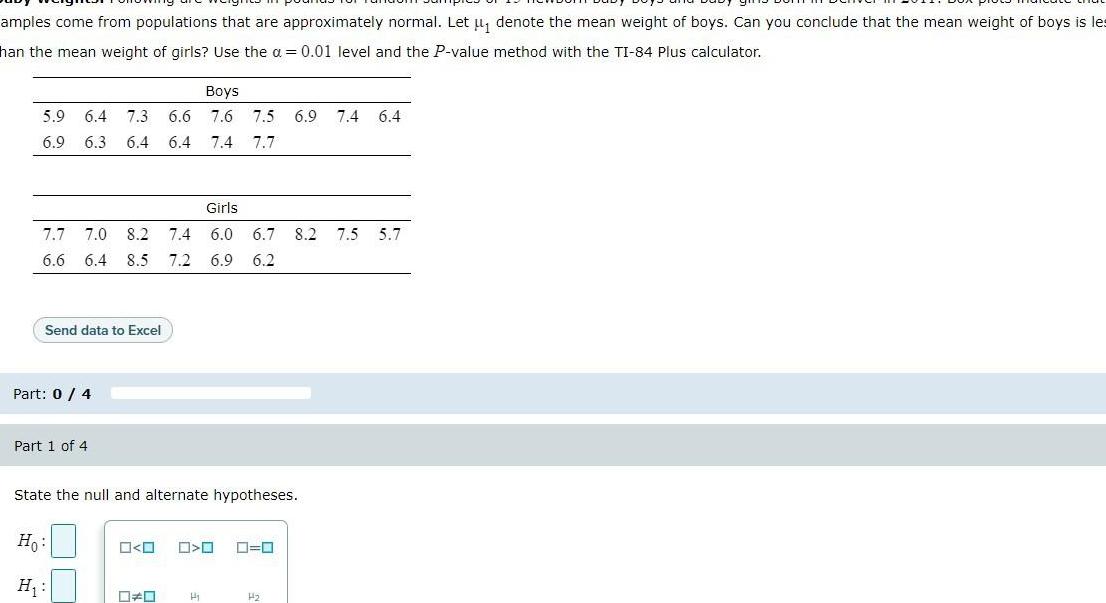 amples come from populations that are approximately normal. Let u denote the