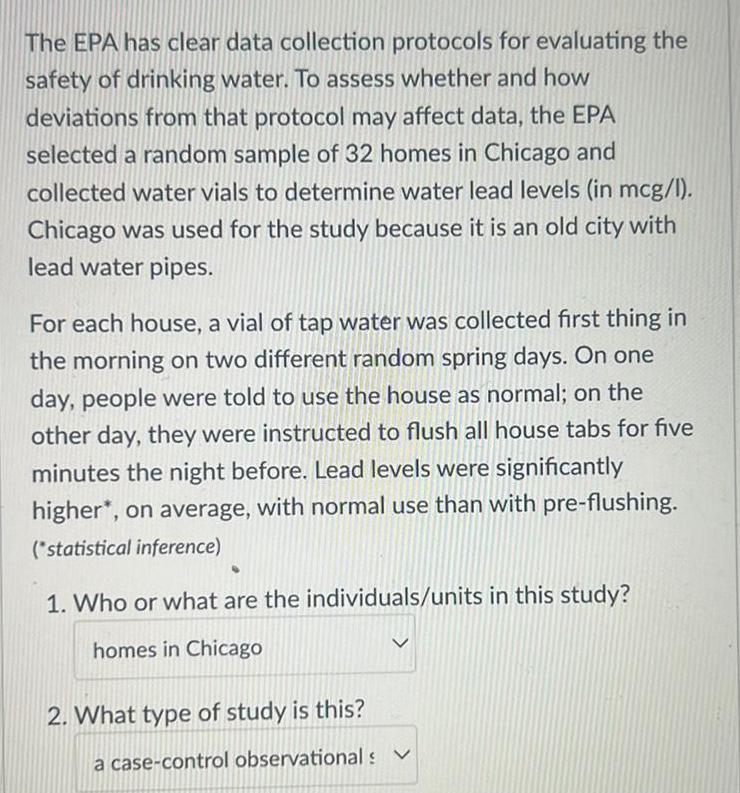 The EPA has clear data collection protocols for evaluating the safety of