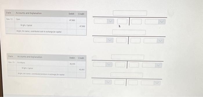 to the t-account. Post in DR/CR order. Date Accounts and Explanation Debit