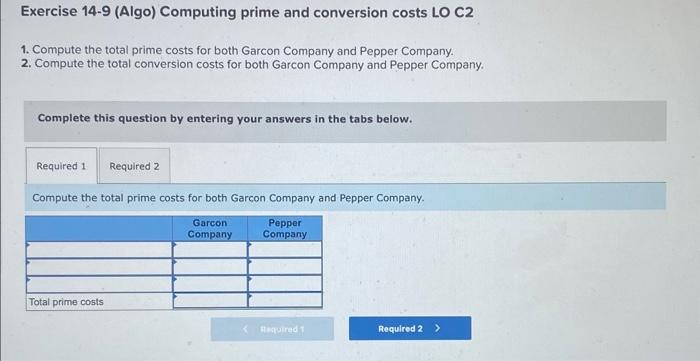 following information applies to the questions displayed below.] The following data is