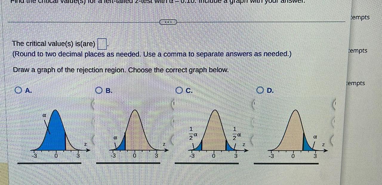 talled 2-test with a 0.10. Mclude a graph with yo tempts (Round