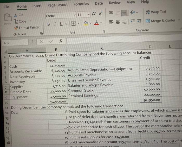 File Home Insert Page Layout Formulas Data Review View Help X Cut