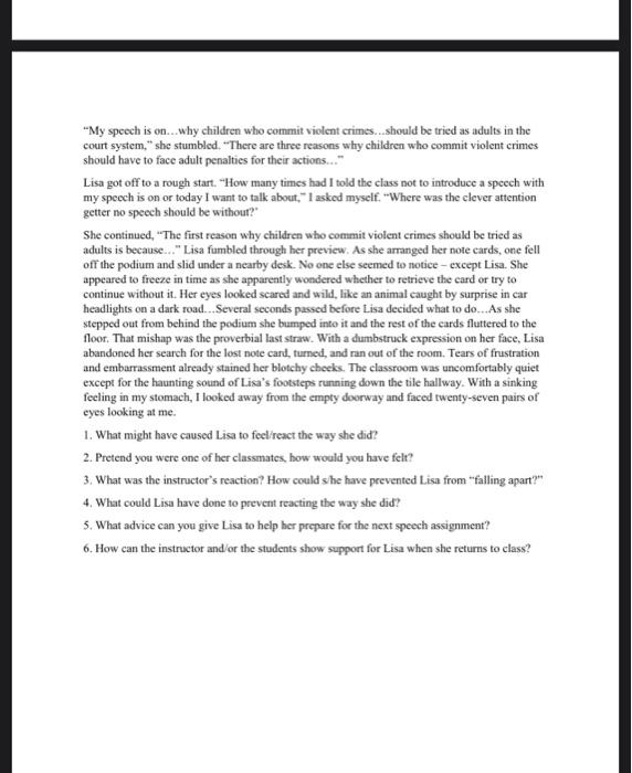 answer the questions individually first Be prepared to discuss your responses in