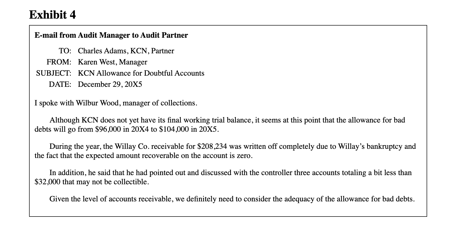 that the information obtained through such an audit request list would be