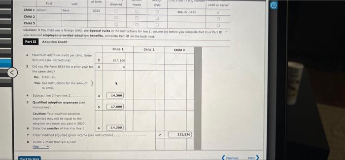 daughter Allison in October 2020, one month after her birth. Alison is