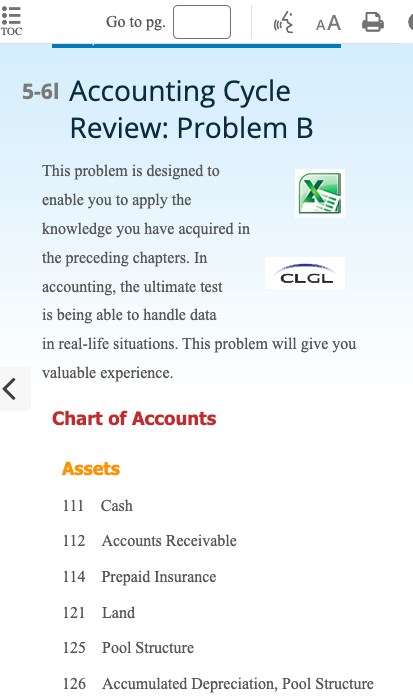 problem, the journal, ledger, and work sheet and statements are under separate