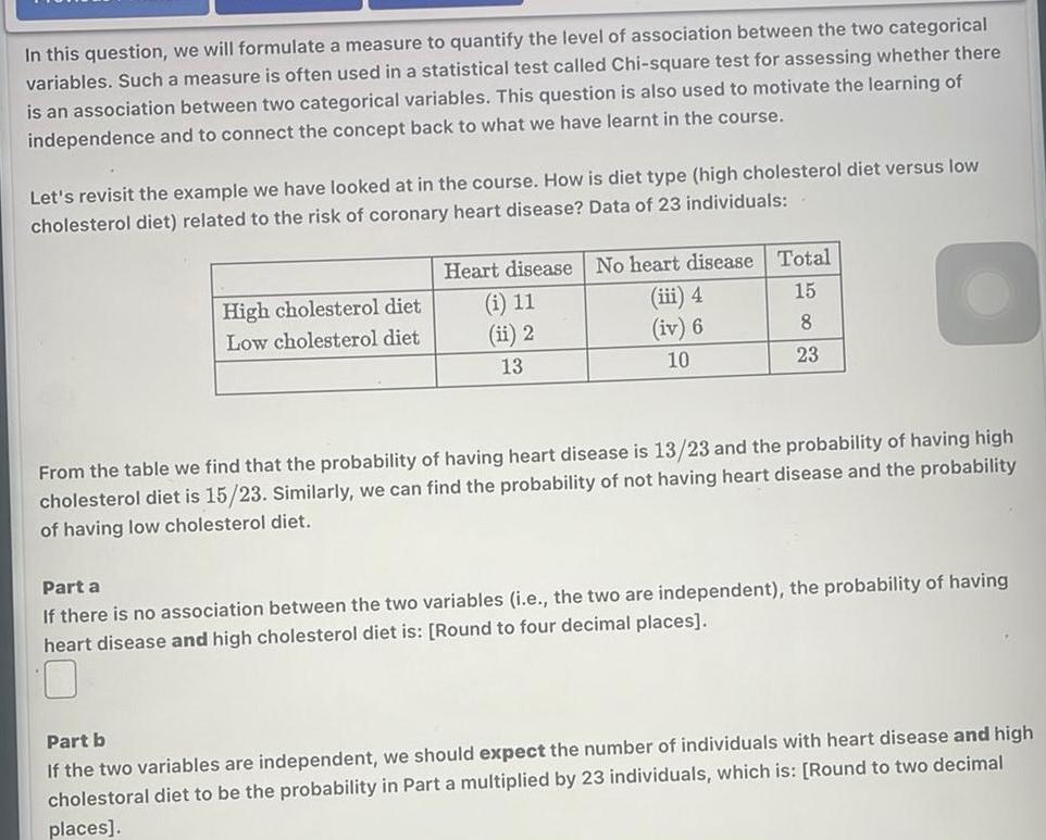 In this question, we will formulate a measure to quantify the level