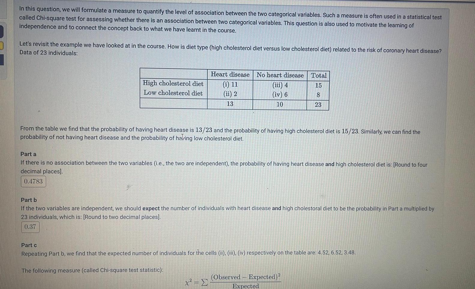 In this question, we will formulate a measure to quantify the level