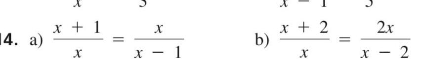 14. a) ++ x + 1 X X x + 2 2x