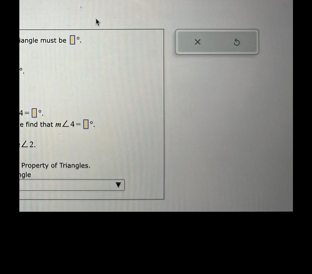 iangle must be 0. 4=0. e find that m/4= 0. 22. Property