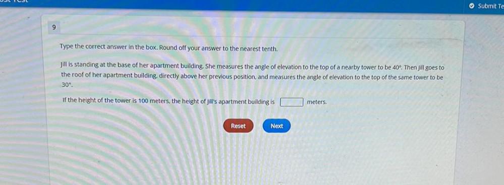 9 Type the correct answer in the box. Round off your answer