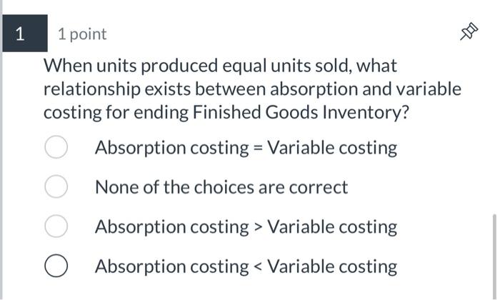 revenue is 100 units at 500 per unit, variable costing is 100