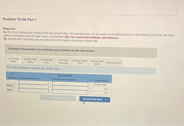 applies to the questions displayed below.) Summary information from the financial statements