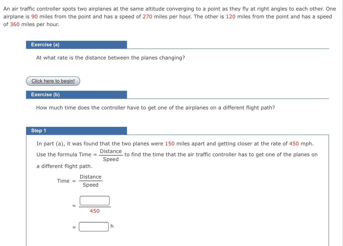 An air traffic controller spots two airplanes at the same altitude converging