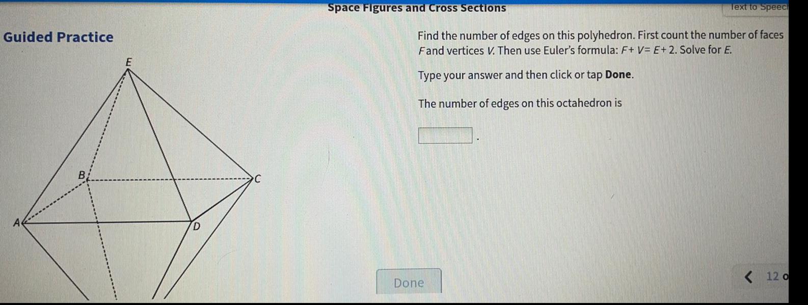 Guided Practice E A Ba D Space Figures and Cross Sections Text