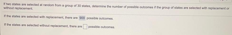 If two states are selected at random from a group of 30