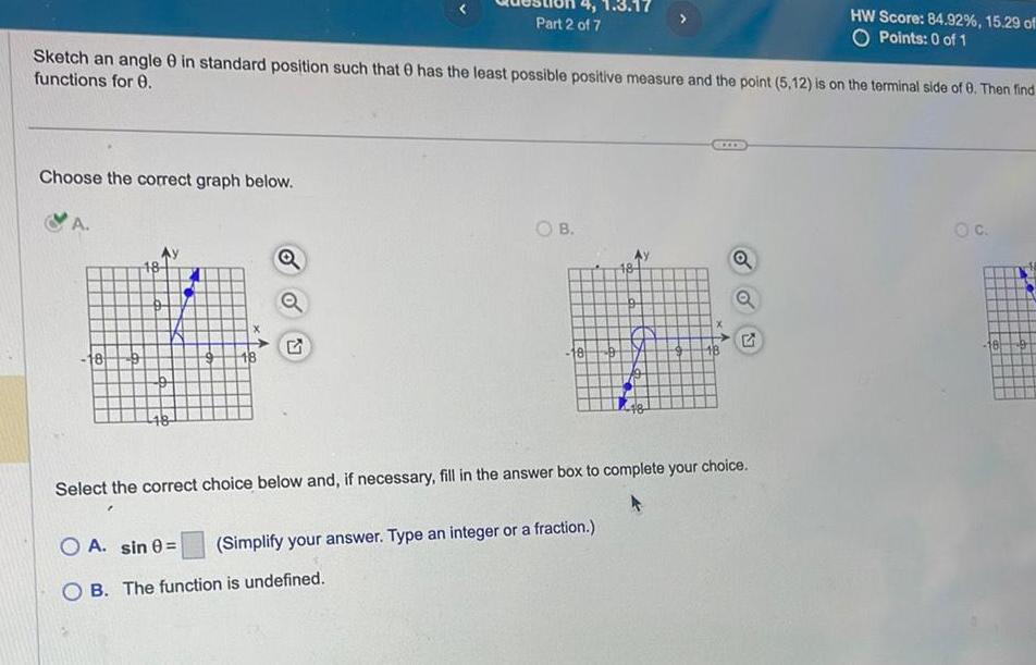standard position such that has the least possible positive measure and the