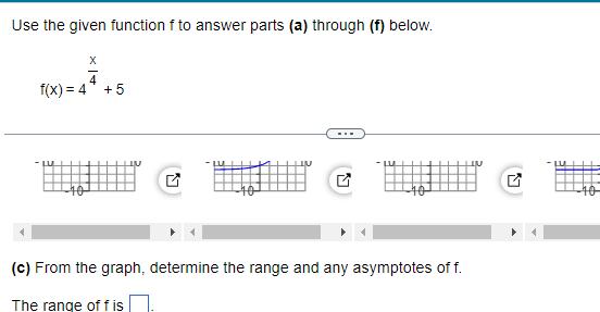 Use the given function f to answer parts a through f