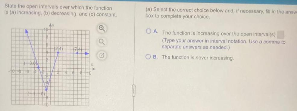 b decreasing and c constant Q 10 40 Ay 124 74 E