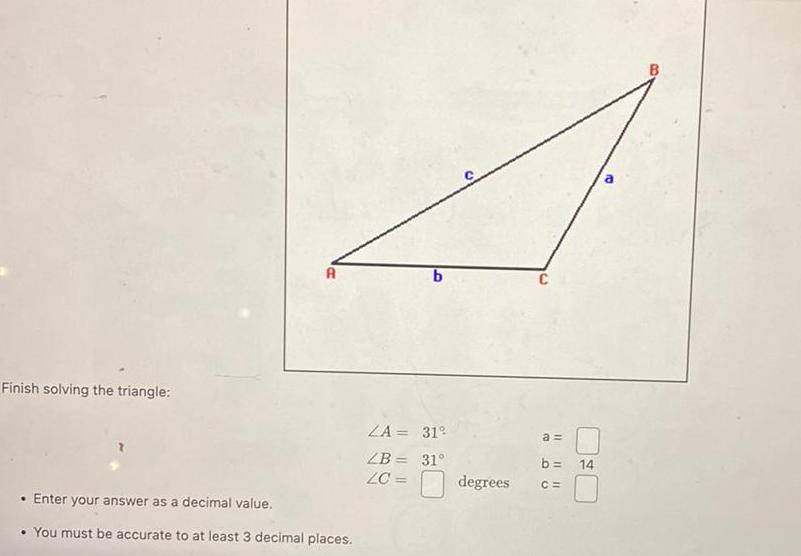 You must be accurate to at least 3 decimal places ZA LB