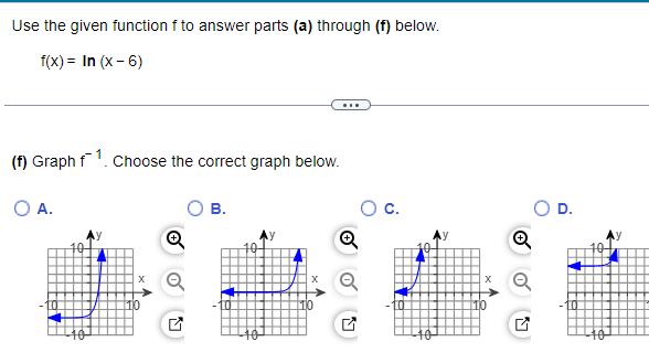  Use the given function f to answer parts a through f
