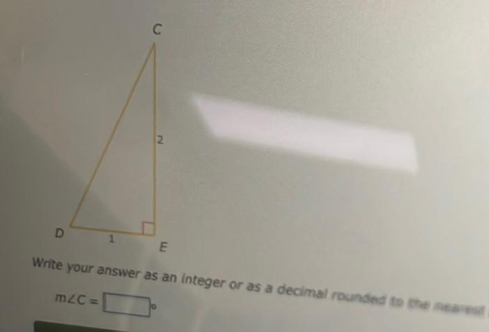 as a decimal rounded to the nearest m C