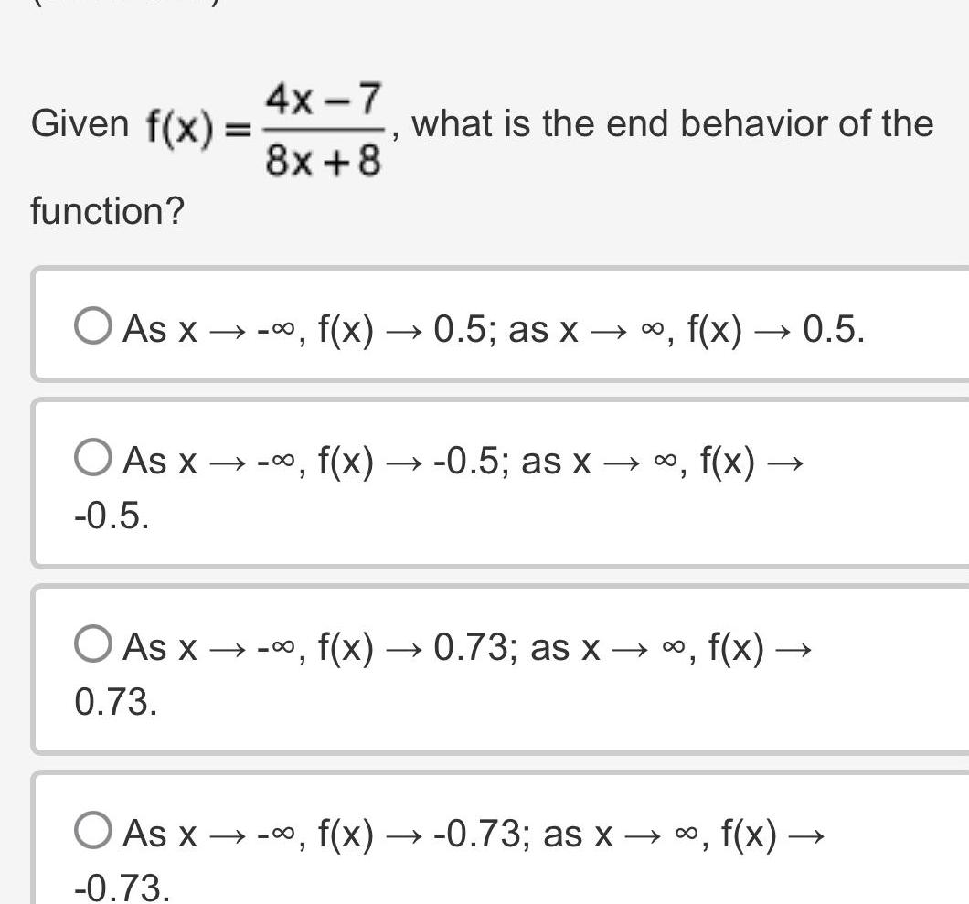  Given f x function 4x 7 8x 8 what is the