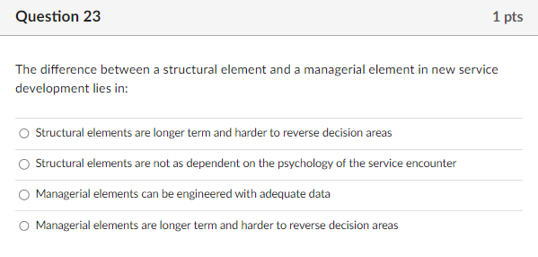 to reverse decision areas Structural elements ar 
