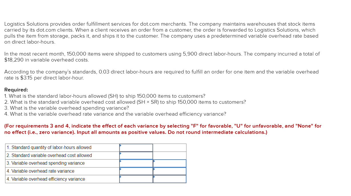 maintains warehouses that stock items carried by its dot.com clients. When a