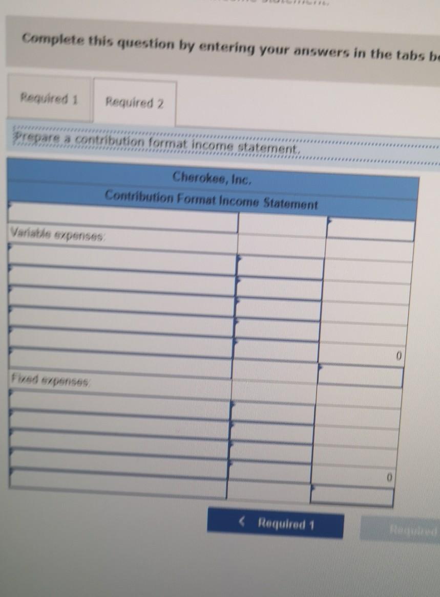 of units sold Selling price per unit Variable selling expense per unit