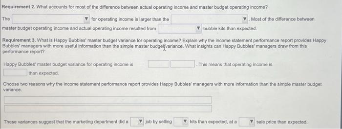 Happy Bubbles, Inc. Income Statement Month Ended May 31 Sales revenue Variable
