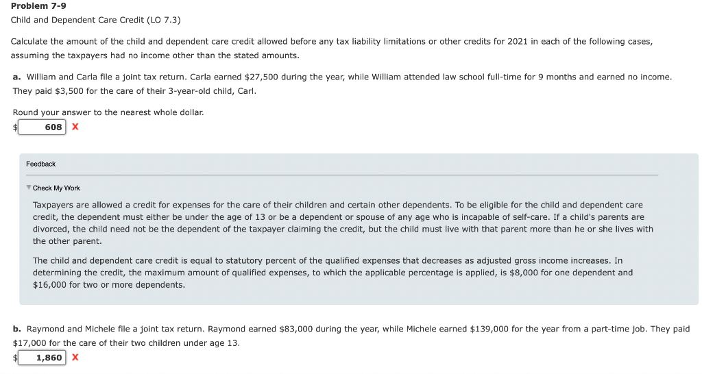 $83,000 during the year, while Michele earned $139,000 for the year from