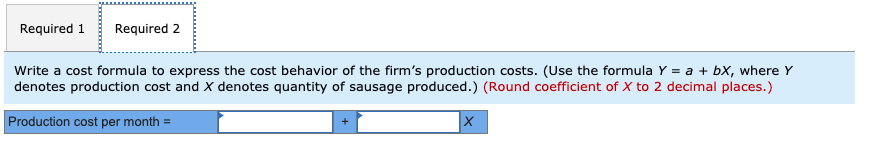following (a) through (e) information: Classify each cost item as variable, fixed,