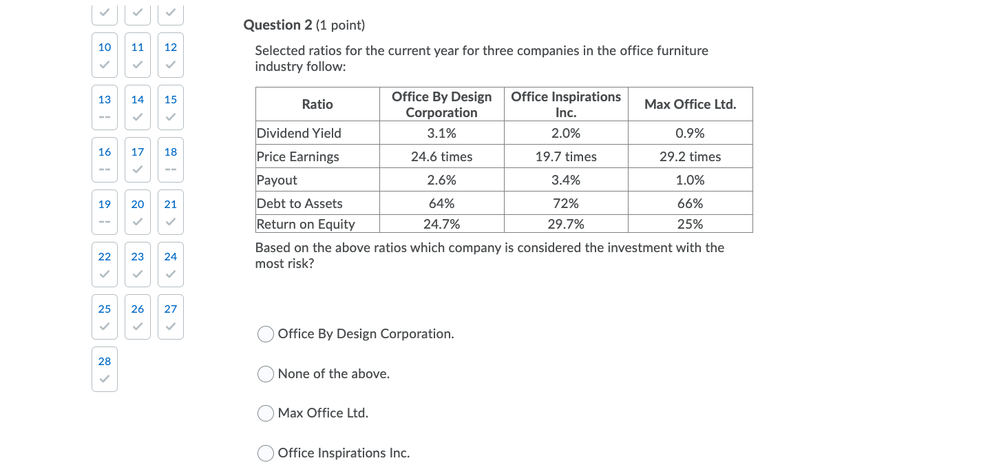 > > 10 >> 11 12 > => Question 2 (1