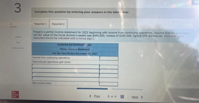 other breeds and sells horses. Both divisions are considered separate components as