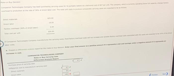 need to know variable factory overhead to complete problem. says its