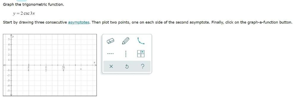 consecutive asymptotes. Then plot two points, one on each side of the