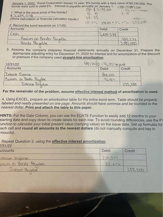  need help with 6, 7, and 8 N=10 OM Bonds Payable