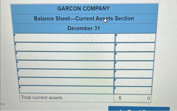 both Garcon Company and Pepper Company. GARCON COMPANY Income Statement For Year