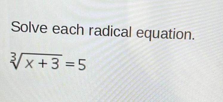 Solve each radical equation.