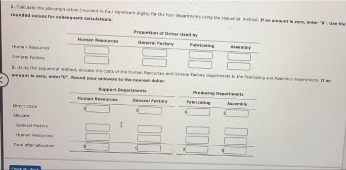 Factory $370,000 Direct costs 5165,000 $114,200 $93,000 Normal activity: Number of employees
