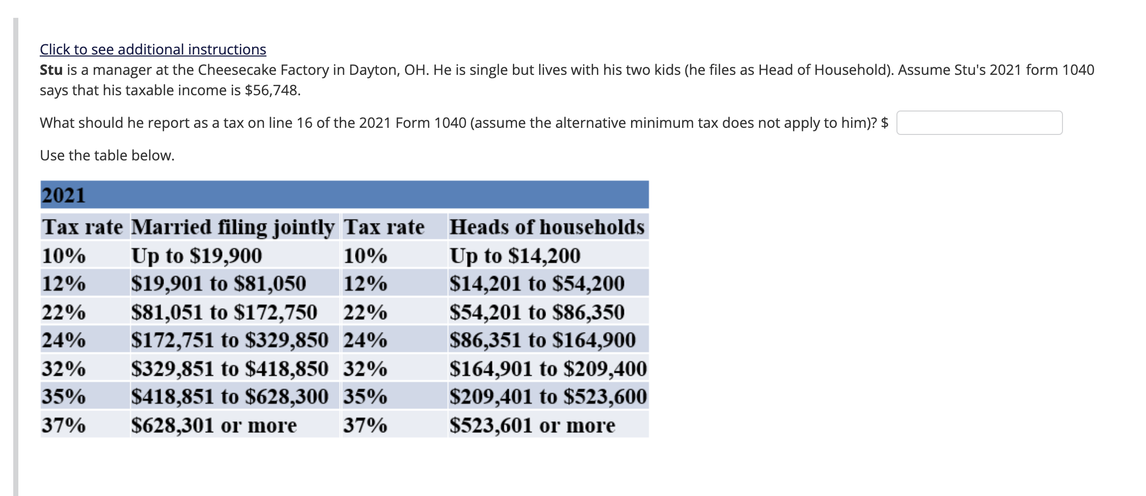  Click to see additional instructions Stu is a manager at the