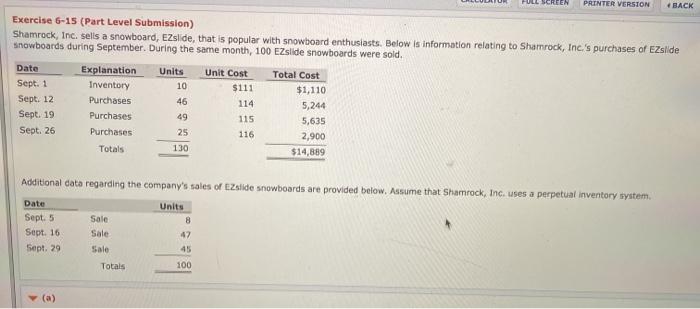 Inc.'s purchases of EZslide snowboards during September. During the same month, 100