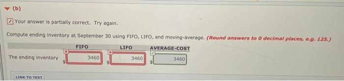 1 Inventory 10 $111 $1,110 Sept. 12 Purchases 46 114 5,244 Sept.