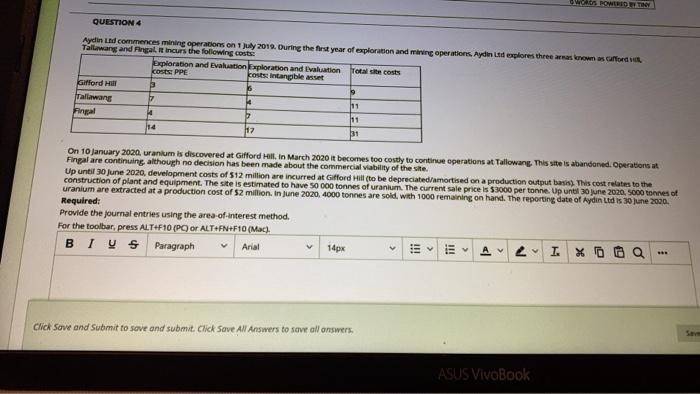 During the first year of exploration and mining operations. Mydin Ladeplores three