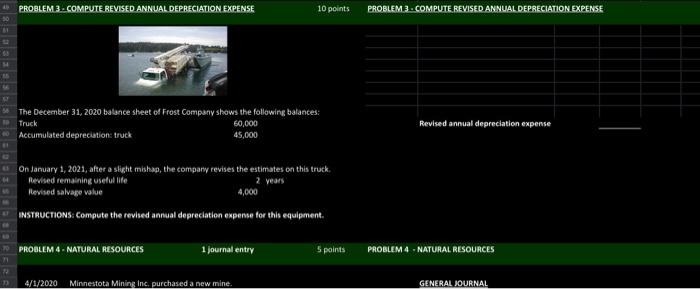 expense On January 1, 2021, after a slight mishap, the company revises