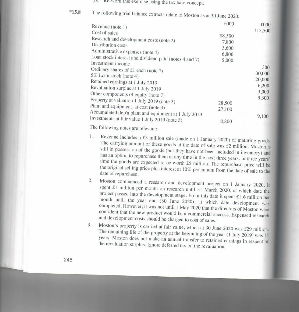 Any help or explanation on this excercise would be appreciated Re-Work