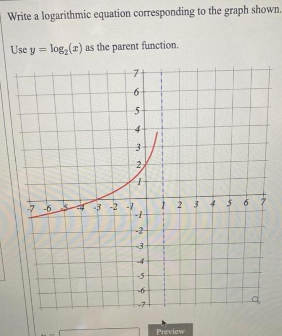 log x as the parent 7 6 5 function 7 6 5