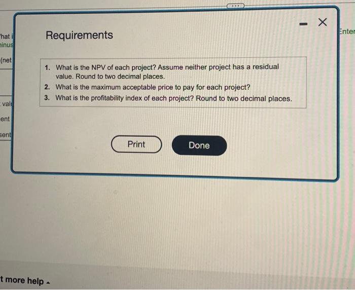 of 51 table) Cick the icon b vew Presert Valie of Ortinary