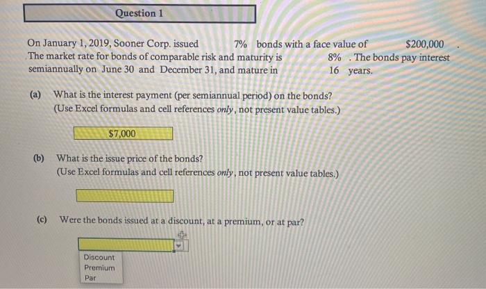 for bonds of comparable risk and maturity is 8% The bonds pay